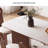 Vintage Rock Plate Dining Table Chair Set 4 - Person Double Pedestal Dining Set-100897404