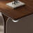 Nut-brown Rectangular Manufactured Wood desk-927282189