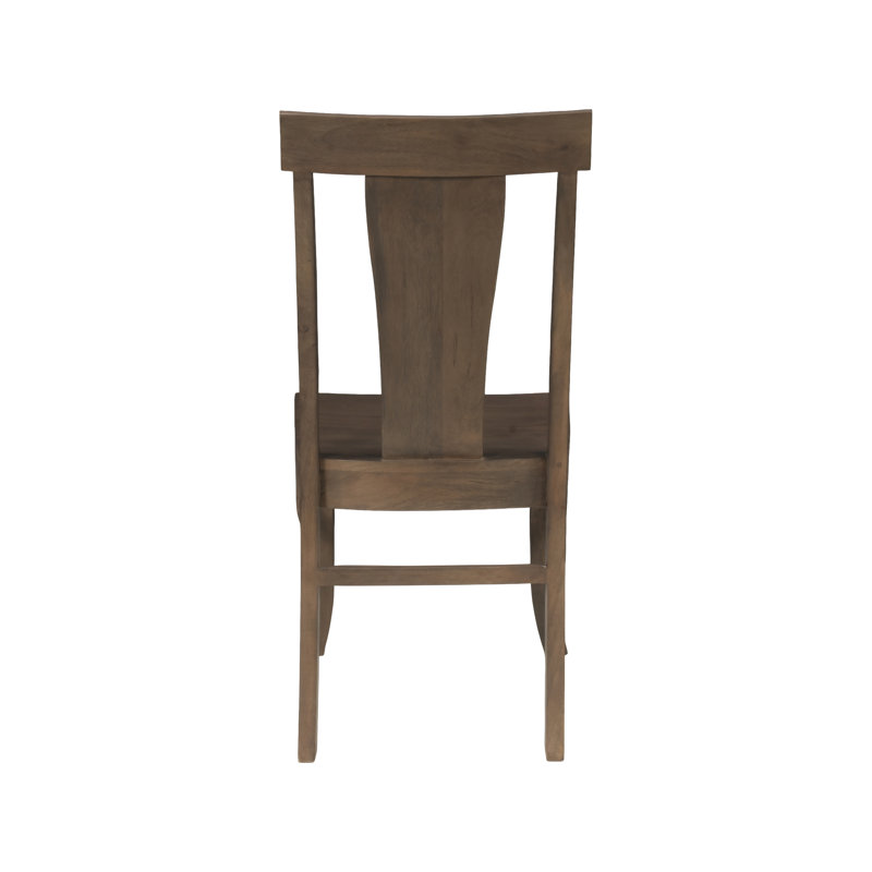  Josiane Solid Wood Carved Dining Chair, Brown