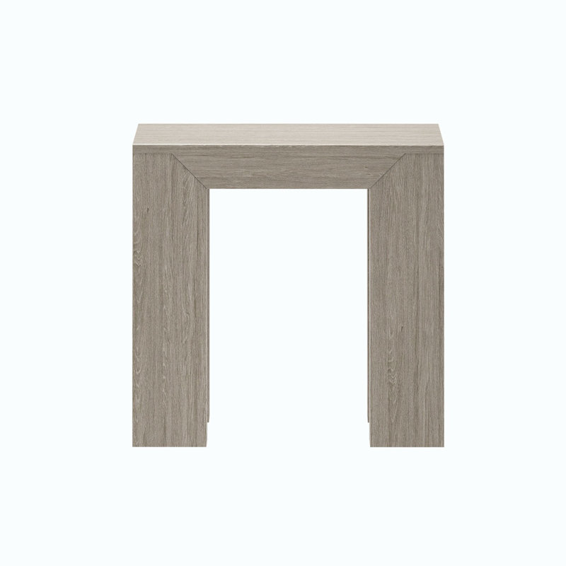 Calogero Solid Wood End Table, Seashell Wirebrush