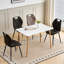 Dining Chairs - Contemporary Dining Chair - Comfortable Velvet Dining Chair - Metal Legs-892459984-877655163