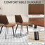 Ensemble de table de conférence 5 pièces avec 4 chaises en cuir-1834228506-1834283910