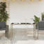 Pereno Rectangular Glass Outdoor Dining Table - 115 cm W 54 cm D-786808718