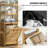 4-Tier Tilt-Out Laundry Hamper Bamboo Clothes Basket with Removable Liner, Storage Laundry Shelf