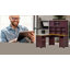 Bureau d'ordinateur en L Janique, bois-691891937