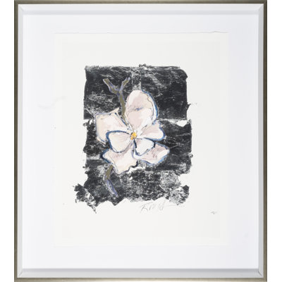 Silver Flower - Magnolia Print by Robert Robinson