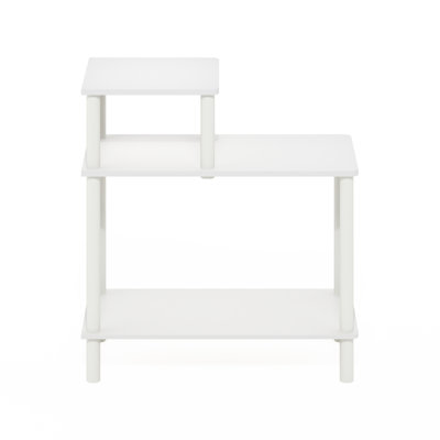 Creekside 3-Tier Rectangular Sofa Side Table, End Table with Open Shelves