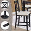 Ensemble de table de salle à manger 5 pièces à hauteur de comptoir avec 4 chaises pour petit espace, cuisine, salle à manger