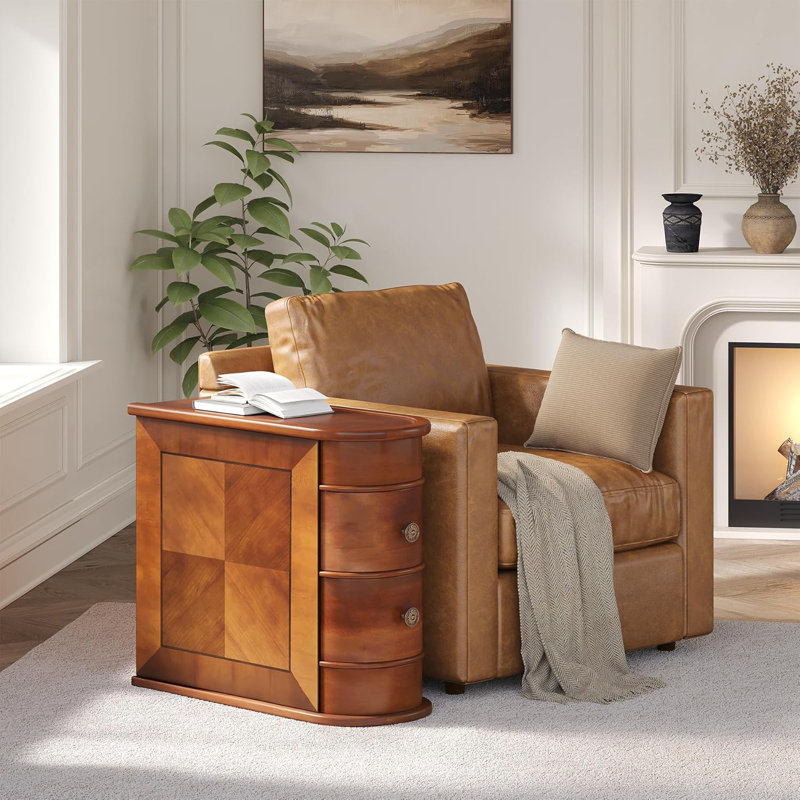 Retro Slim Bedside Cabinet
