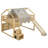 Wooden Loft Bed House-Shaped Frame With A Tent-1644996284-1644996273