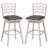 Ardice Swivel Upholstered Faux Leather Counter Stool with Solid Wood Frame-1815391317-1815391316