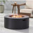 32-inch Deck 40000 BTU Round Iron Propane Fire Pit, without Tank Lid