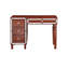 Meuble-lavabo classique de couleur cerise pour la chambre à coucher avec tabouret rembourré confortable et tiroirs rembourrés traditionnels-2002140934
