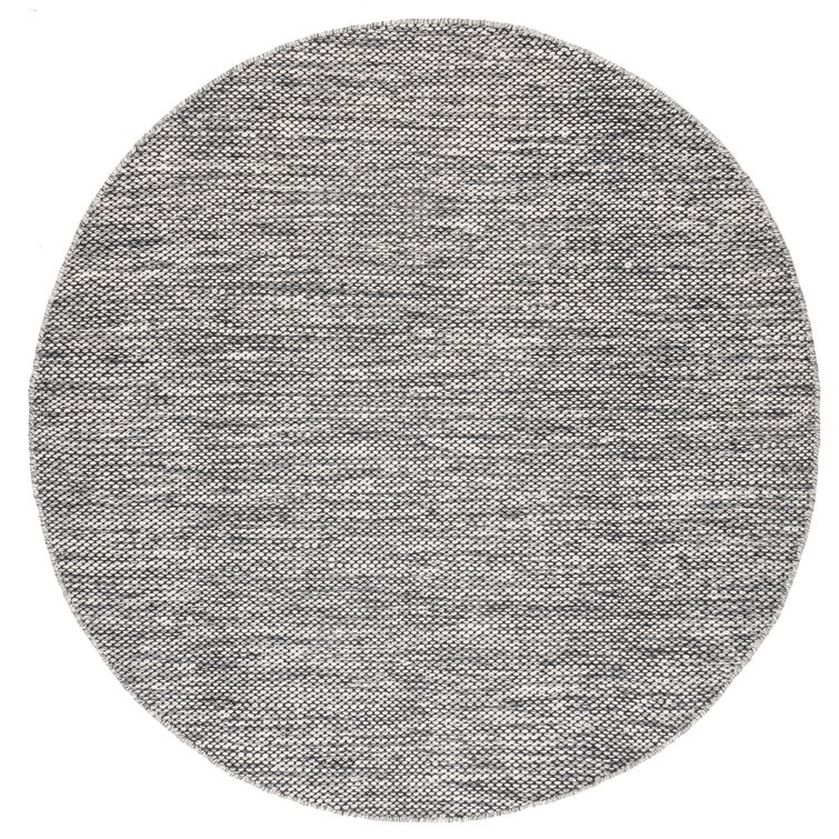 Parnell Eco-Friendly Handmade Tufted Soft Cotton Gray/Black Area Rug