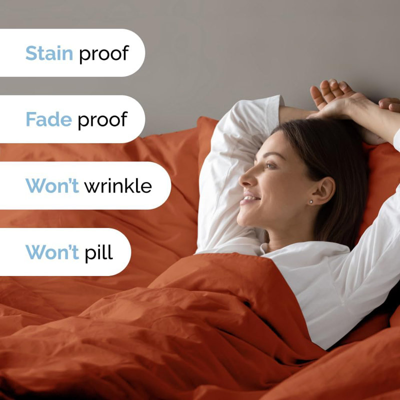 Premium 3-Piece Duvet Cover Set - Hotel Quality Soft & Cooling Comforter Cover With Zipper & Matching Pillowcases, Queen