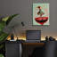  «Wine Dance» par Andreas Magnusson, art mural en verre acrylique, 12 po x 16 po