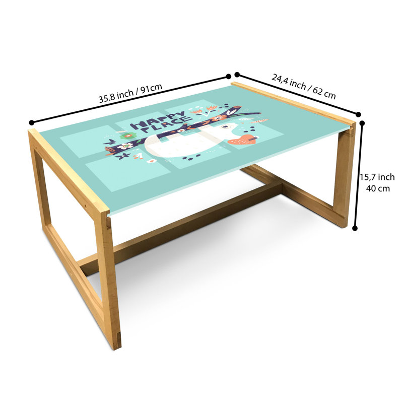 Jacqulin Sled Coffee Table, 90cm H x 62cm W x 40cm D