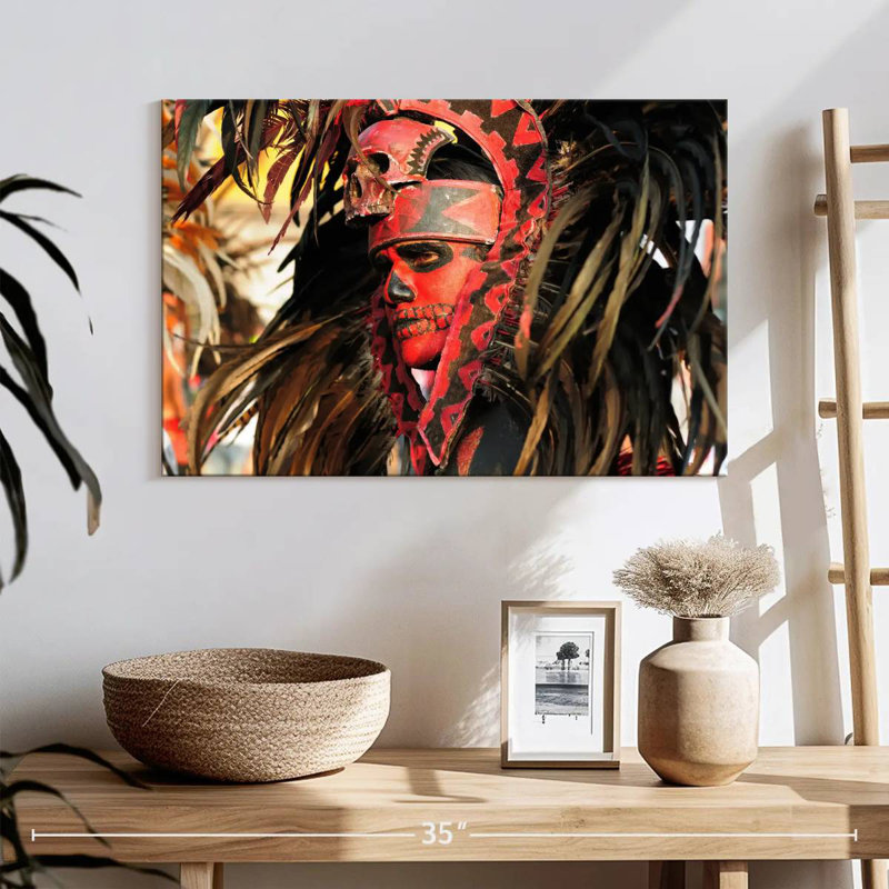 Leisha Aztec Dancer, 16" H x 24" W