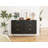 Kutchins Modern 6 Drawer Dresser, Modern Dresser with Metal Handles, Storage Chest-1150447890