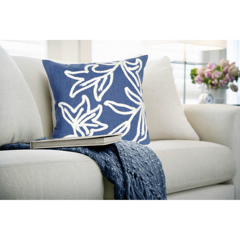 Winchell Outdoor Square Pillow Cover & Insert, Blue