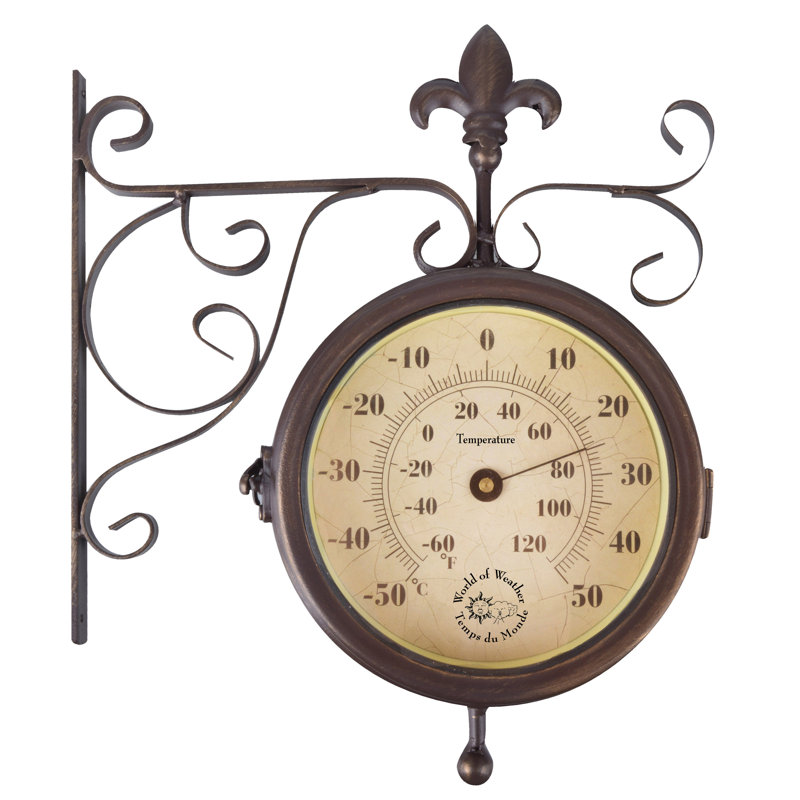Orrie 28.5cm Wireless Outdoor Clock Thermometer