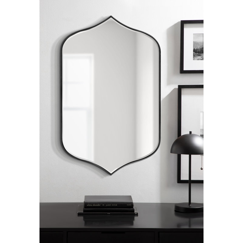 Miroir d'appoint mural Tyla, Noir