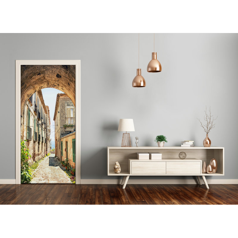 On Italian Streets Door Decal