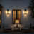 Black 14''H Dusk to Dawn Outdoor Wall Lighting
