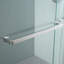 Porte de douche coulissante demi-cadre l 48 po x H 76 po, porte de douche en verre trempé transparent de 8 mm à ajustement réglable-125353892-125354008