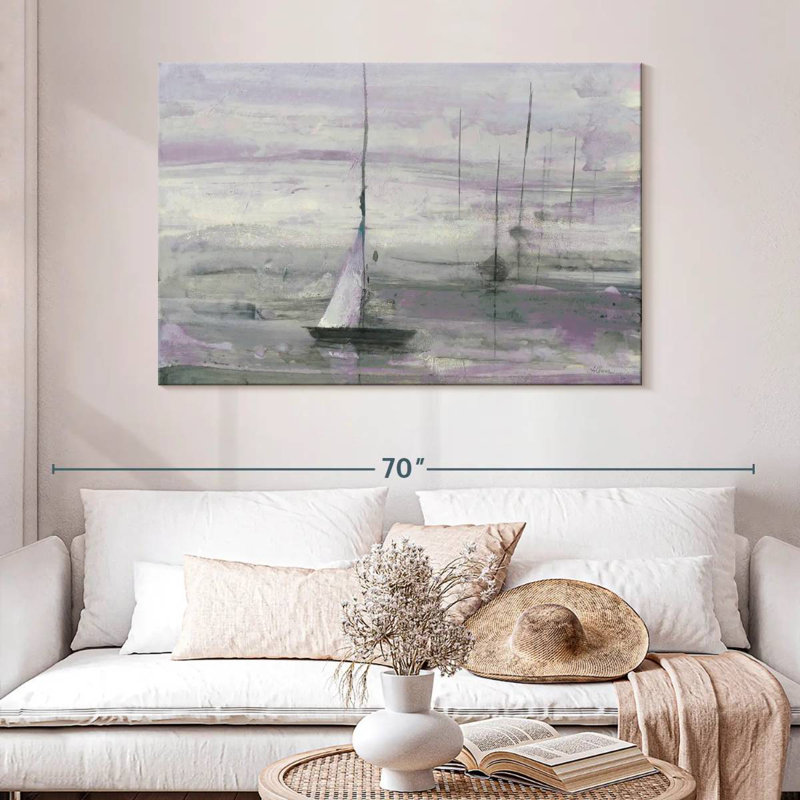 Voile Mehar - mauve, H 32 po x l 48 po