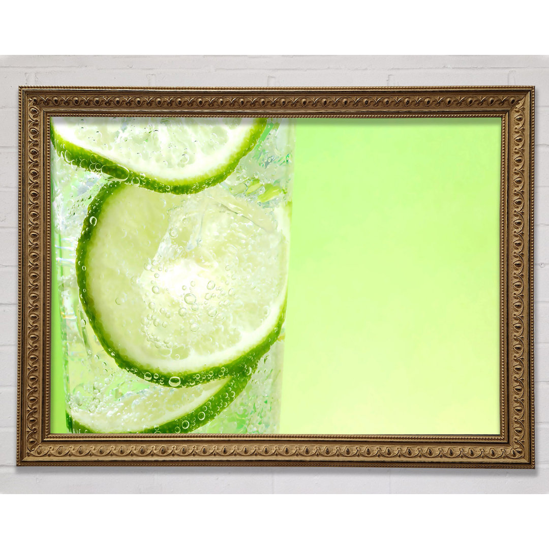 Frische Limonade mit Limette - Drucken