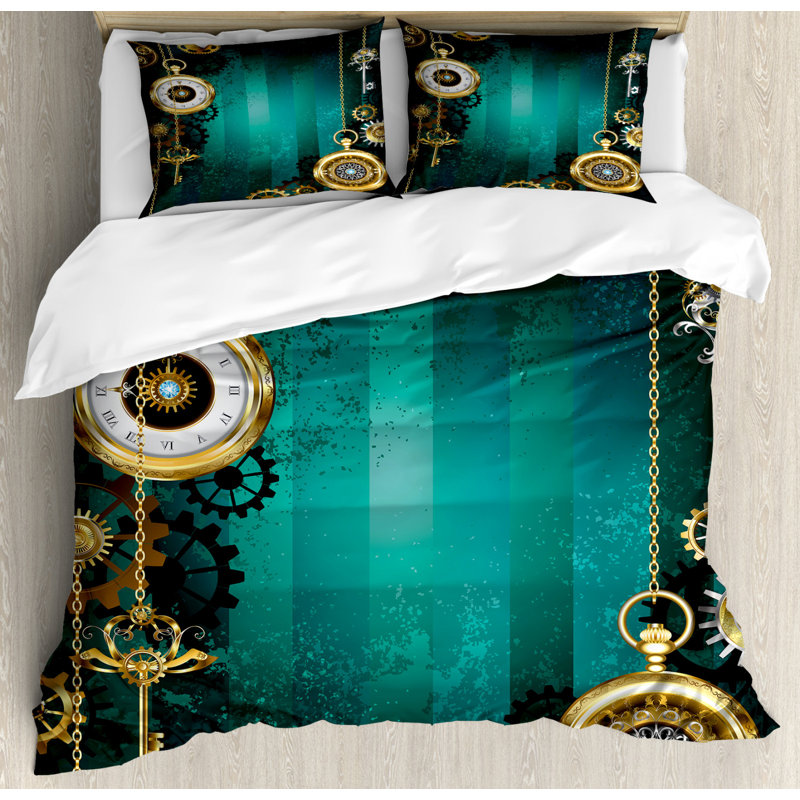 Ellijay 350 TC Duvet Cover Set, Kingsize- 2 Standard Pillowcases