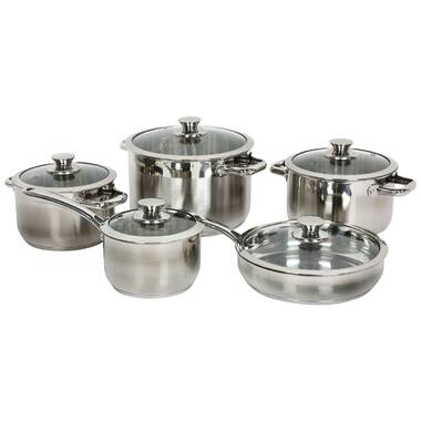 Gourmet Chef 1-Quart Stainless Steel Stock Sauce Pan with Glass Lid Ki –  ATH Import