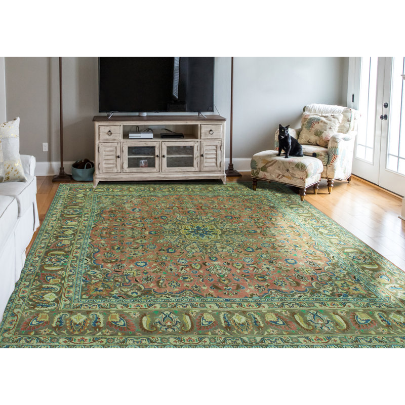 Tapis carré unique en laine 9 pi 7 po x 9 pi 11 po 2022 Aireana