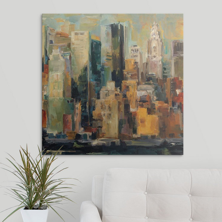 «Kely New York» par Marilyn Hageman, reproduction d'art, H 30 po x l 30 po x P 1,5 po, Toile
