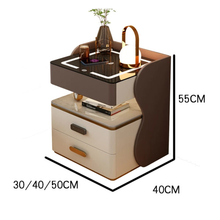 Chiera 15.74cm W Manufactured Wood Bedside Table
