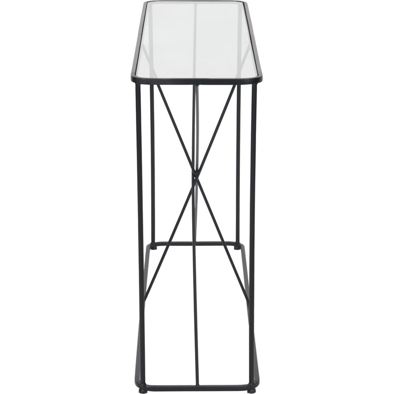 Butoves 120cm Glass Top Console Table
