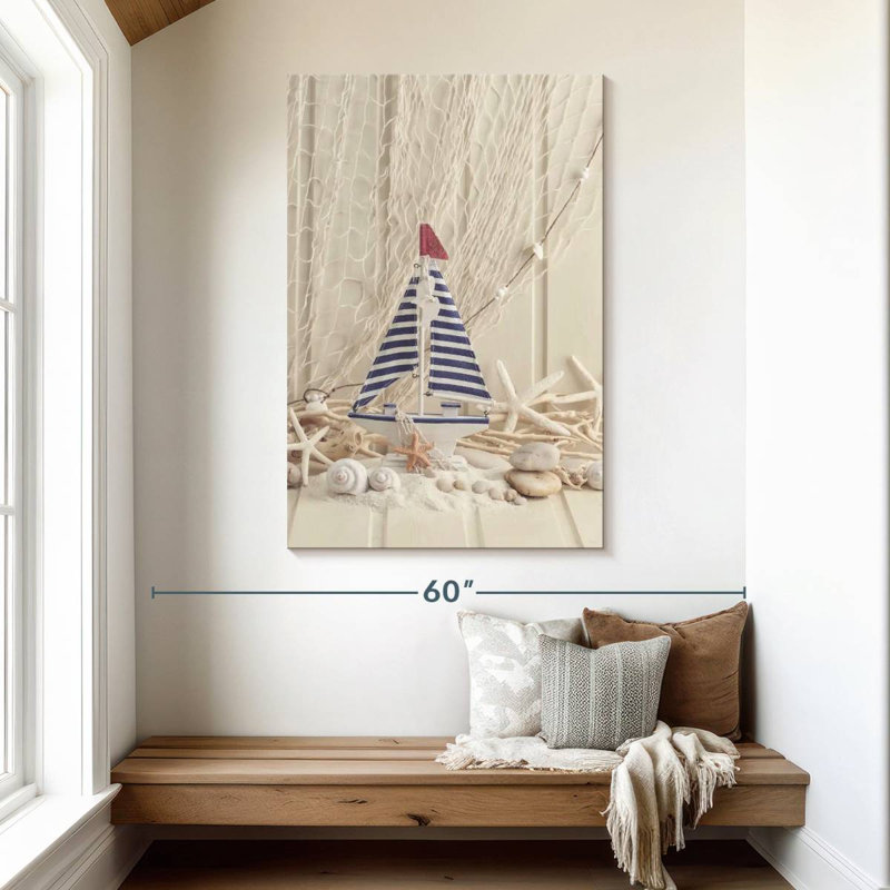 Aletra Decor And Sailboat, 48" H x 32" W