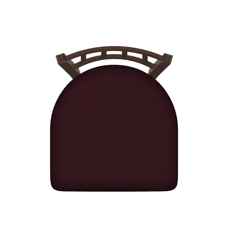 Contessa 18'' H Faux Leather Upholstered Metal Side Chair, Bronze, Vinyl-Canter Bordeaux
