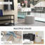 Table basse avec repose-pieds HOMcom