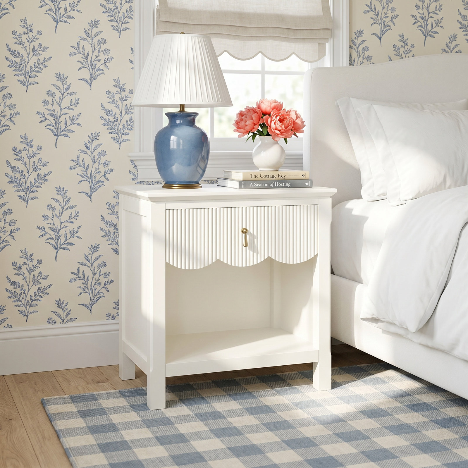 Sofia Nightstand, Cream