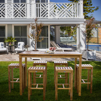 Ensemble bistro rectangulaire pour 6 personnes