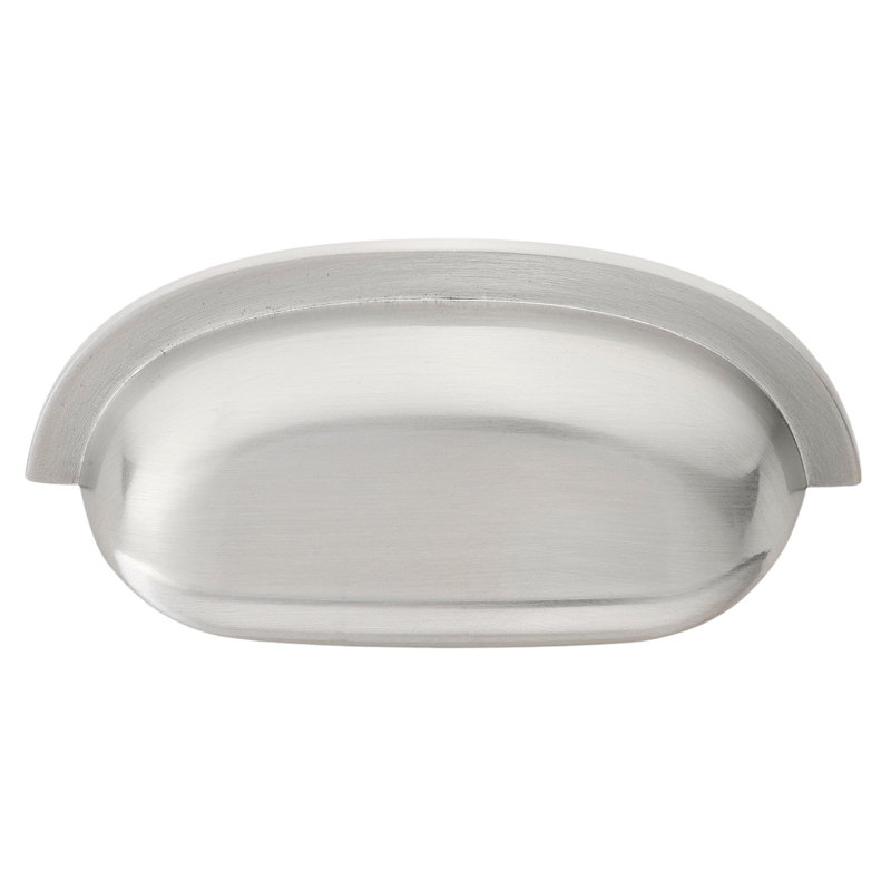 Poignée coquille, Nickel satiné