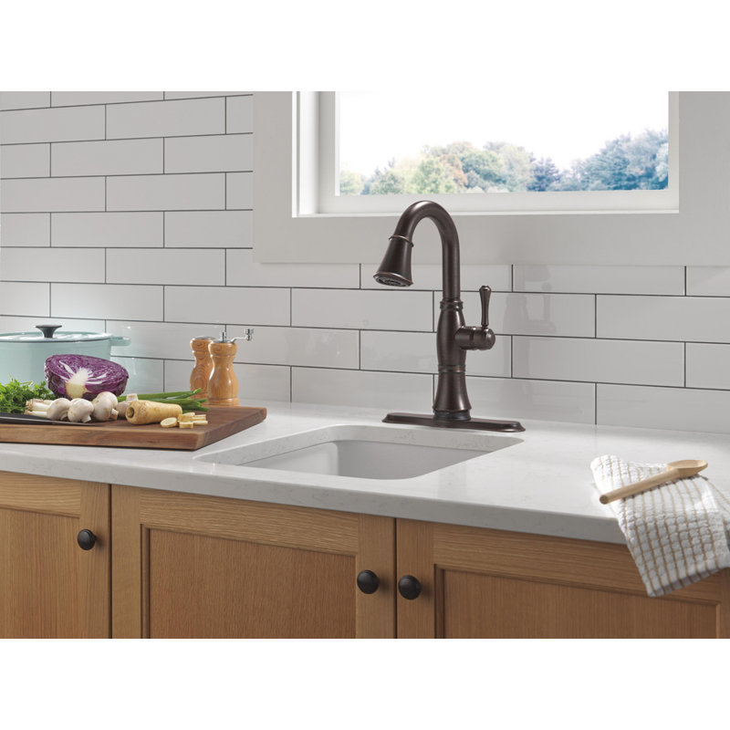 Cassidy Touchless Pull Down Bar Faucet with Touch Technology, Venetian Bronze