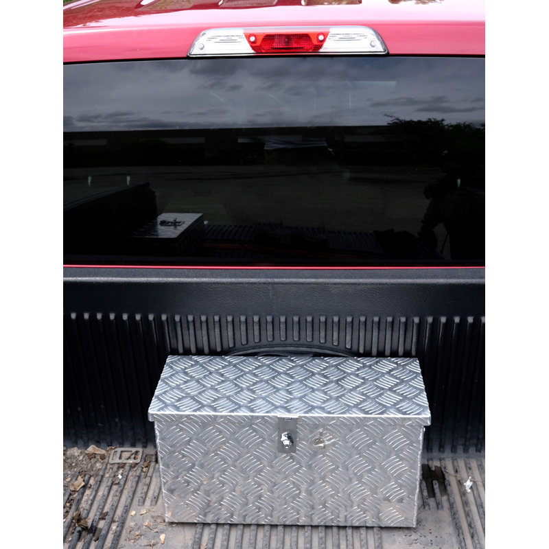 Aluminum Heavy Duty Pick Up Atv Trailer Tool Box With Lock (24''x10''x12'' Silver)