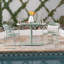 Bistro de patio pour l'extérieur - Fer, bleu sarcelle mat, 2 chaises et table pour la construction en fer de jardin, extérieur-880510378