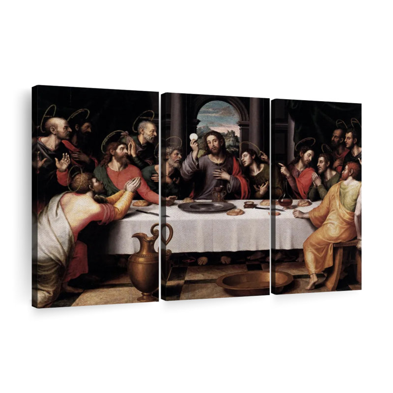 «The Last Supper 1562» sur toile, H 48 po x l 74 po x P 1,25 po