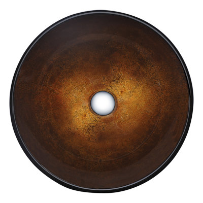 ANZZI Posh 16.5'' Glass Circular Bathroom Sink