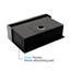 Évier de cuisine en acier inoxydable durable de style ferme noir mat