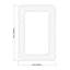 Miroir mural rectangle